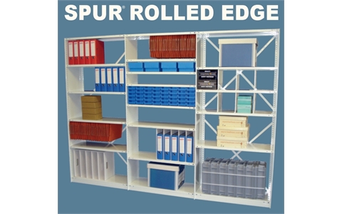 Spur Rolled Edge Shelving