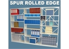 Spur Rolled Edge Shelving