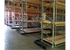 Pallet racking with guide rail