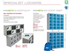 New MINIBOX steel lockers