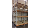 Long depth pallet racking for storage of over sized pallets