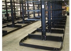 Cantilever racking with guide rail