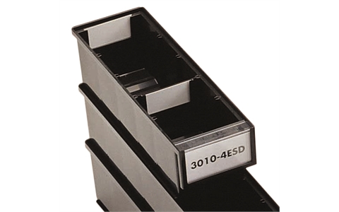 ESD Tray Dividers - 100 Dividers  - For use with V4015-4ESD / V5015-4ESD & V6015-4ESD- Black