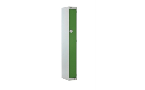 1 Door Slimline Locker 1800h x 225w x 450d mm - CAM Lock - Door Colour - Green