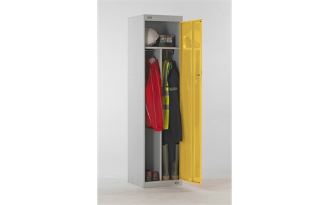 Clean & Dirty Locker - 1800h x 450w x 450d mm - CAM Lock - Door Colour Yellow