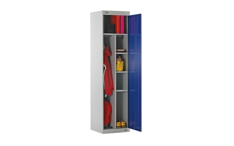 Uniform Locker - 1800h x 450w x 450d mm - CAM Lock - Door Colour Blue