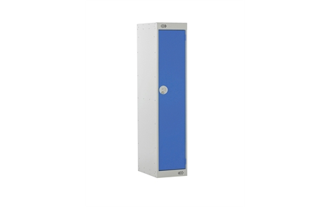 1 Door Three Quarter Height Locker - 1382h x 450w x 450d mm - CAM Lock - Door Colour Blue