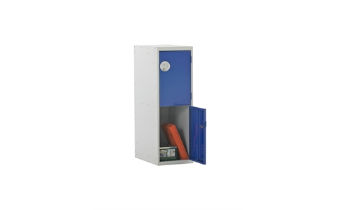 2 Door Half Height Lockers 896h x 300w x 450d mm - CAM Lock - Door Colour Blue