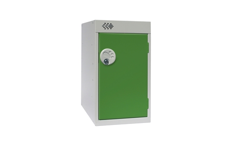 Quarto Lockers 511h x 300w x 300d mm - CAM Lock - Door Colour Green