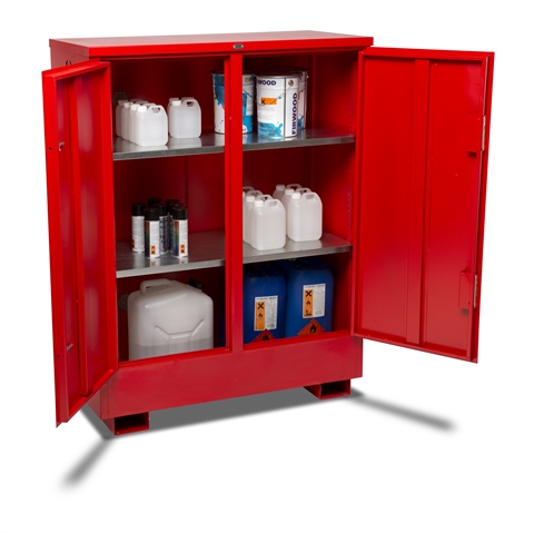 Flamstor Hazardous Storage Cabinet - Overall Size  H1550mm x W1200mm x D580mm