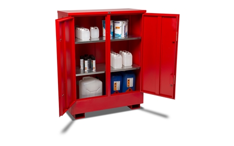 Flamstor Hazardous Storage Cabinet - Overall Size  H1550mm x W1200mm x D580mm