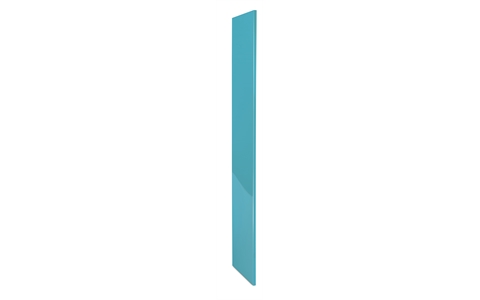 Mirror Gloss effect Décor End Panel - SLOPING TOP - Marmara Blue - H1930 x D305 mm