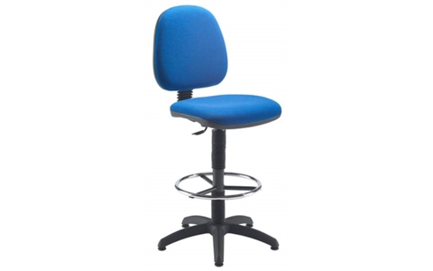 Zoom Draughting Chair Fixed Ring BLUE