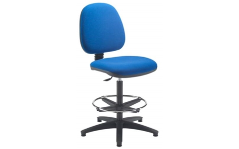 Zoom Draughting Chair Adjustable Ring BLUE