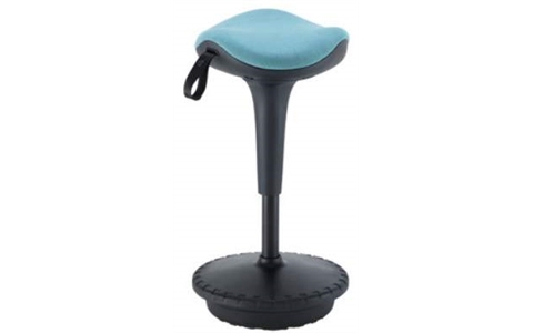 SWAY Sit Stand Height Adjustable Stool Light Blue