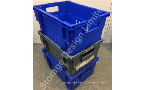 Stack Nest Container 400x300x190mm BLUE