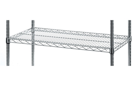 Chrome Wire Shelving Extra Shelf Level - Overall Size  D305mm x W760mm