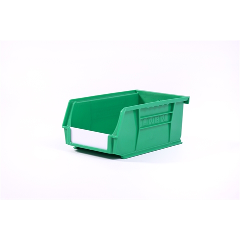 Size 3 Linbins - H75mm x W105mm x D190mm - Pack of 20 - Green Storage Bins