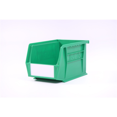 Size 4 Linbins - H130mm x W140mm x D210mm - Pack of 10 - Green Storage Bins