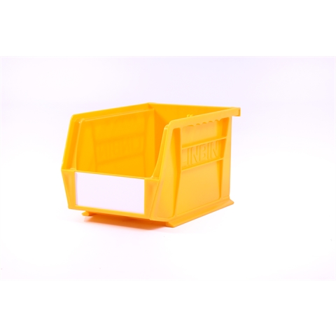 Size 4 Linbins - H130mm x W140mm x D210mm - Pack of 10 - Yellow Storage Bins