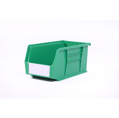 Size 5 Linbins - H130mm x W140mm x D280mm - Pack of 10 - Green Storage Bins