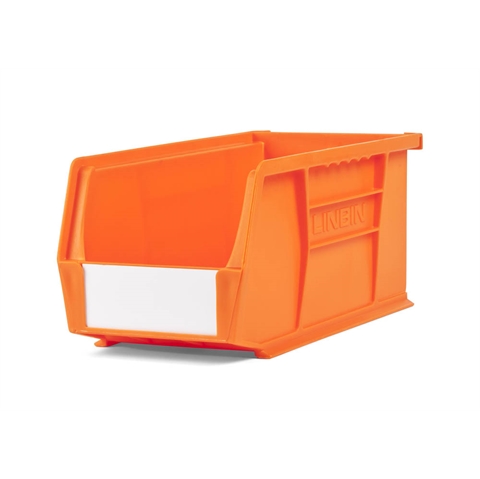 Size 5 Neon Linbins - H130mm x W140mm x D280mm - Pack of 10 - Orange Storage Bins