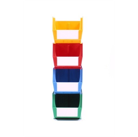 Size 5 Linbins - H130mm x W140mm x D280mm - Pack of 10 - Red Storage Bins