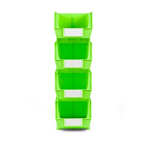 Size 6 Neon Linbins - H180mm x W210mm x D280mm - Pack of 10 - Lime Storage Bins