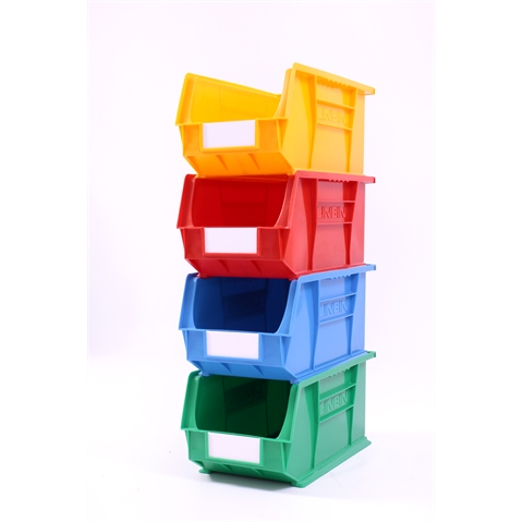 Size 7 Linbins - H180mm x W210mm x D375mm - Pack of 10 - Blue Storage Bins