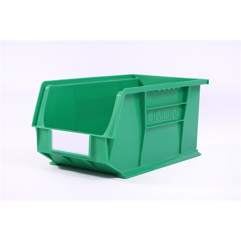 Size 7 Linbins - H180mm x W210mm x D375mm - Pack of 10 - Green Storage Bins