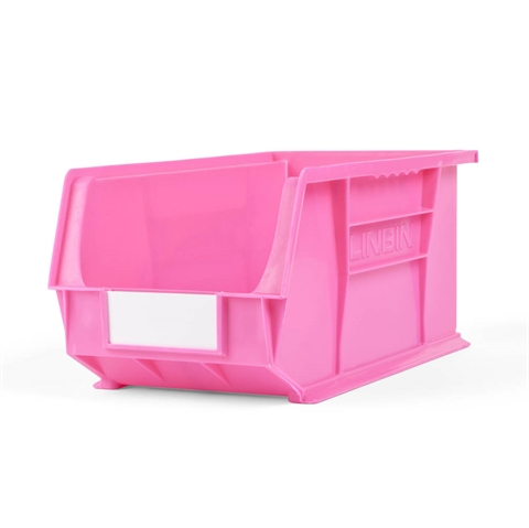 Size 7 Neon Linbins - H180mm x W210mm x D375mm - Pack of 10 - Pink Storage Bins