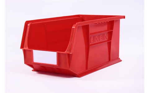 Size 7 Linbins - H180mm x W210mm x D375mm - Pack of 10 - Red Storage Bins