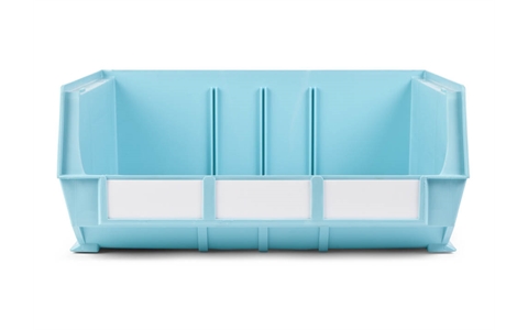 Size 8 Neon Linbins - H180mm x W420mm x D375mm - Pack of 5 - Cyan Storage Bins