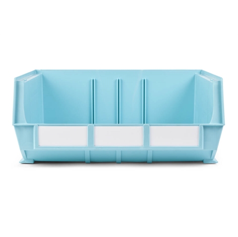 Size 8 Neon Linbins - H180mm x W420mm x D375mm - Pack of 5 - Cyan Storage Bins