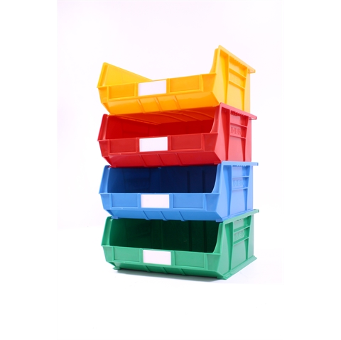 Size 8 Linbins - H180mm x W420mm x D375mm - Pack of 5 - Green Storage Bins