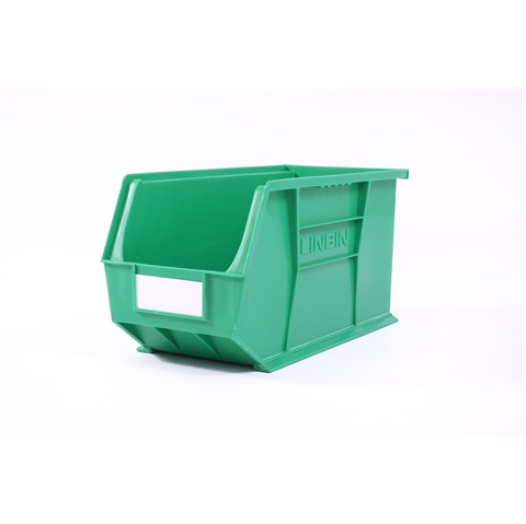 Size 9 Linbins - H230mm x W210mm x D455mm - Pack of 5 - Green Storage Bins