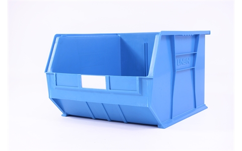 Size 10 Linbins - H295mm x W420mm x D455mm - Pack of 3 - Blue Storage Bins