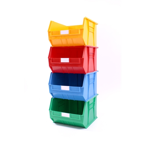 Size 10 Linbins - H295mm x W420mm x D455mm - Pack of 3 - Blue Storage Bins