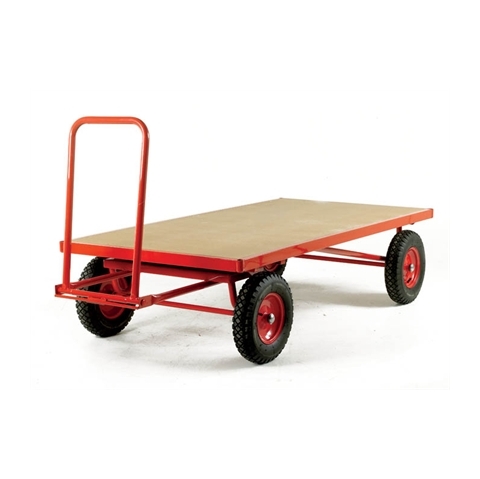 Plywood Deck Turntable Trucks - With Pneumatic Tyres - Load Capacity 1000Kg  - Platform Size  H500mm x W1000mm x D2000mm